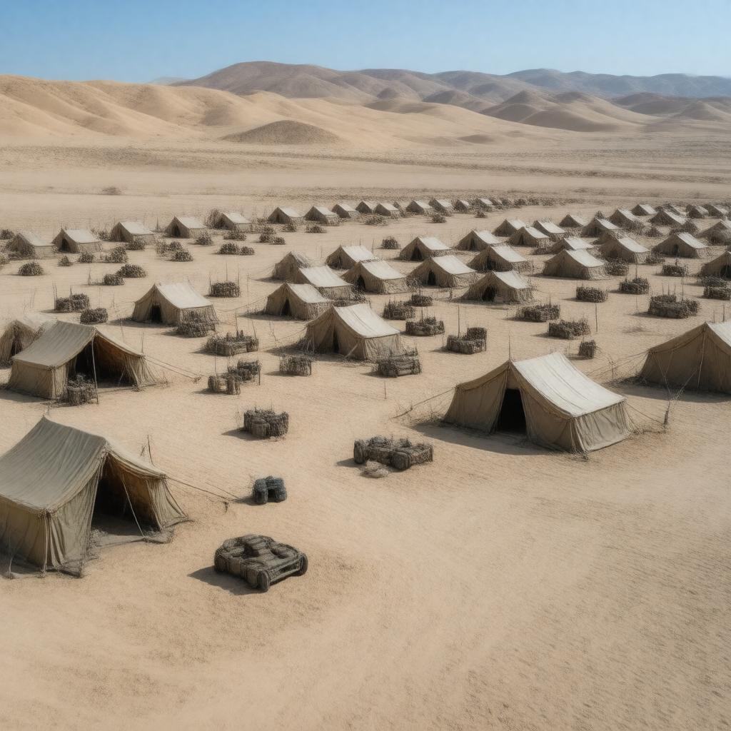 Click to view larger image AI-created image of Encampment