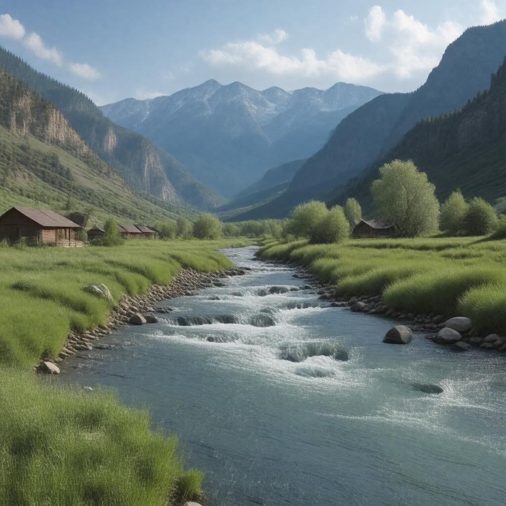 AI-created image of Encampment River