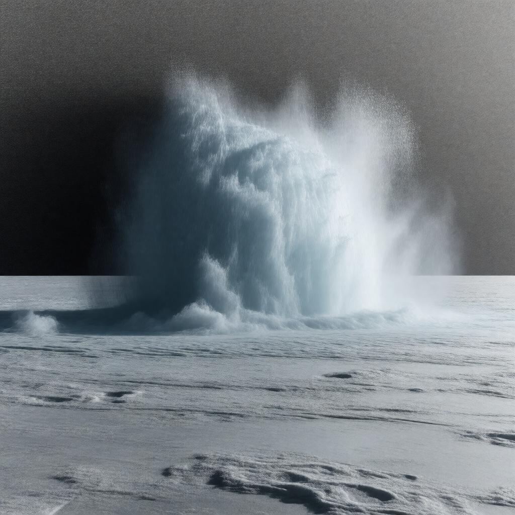 AI-created image of Enceladus