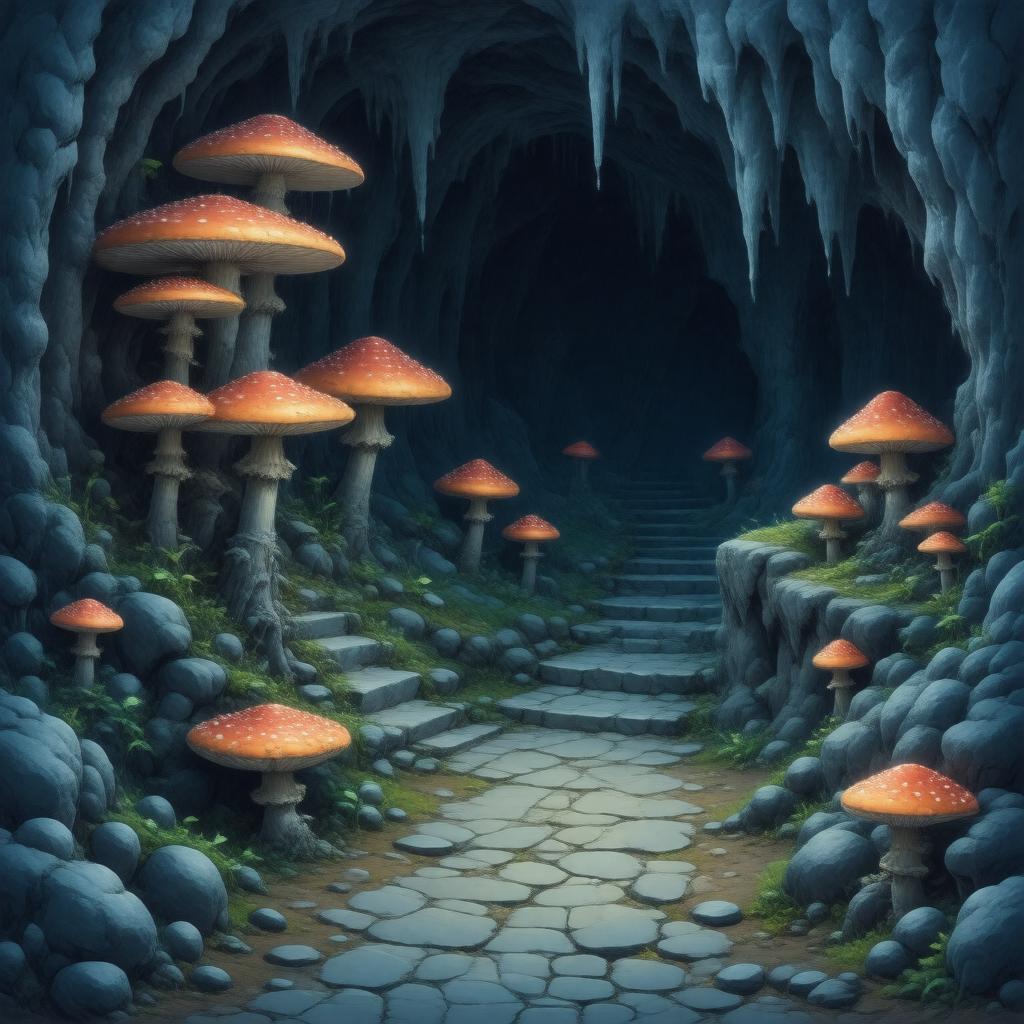 AI-created image of Enchanted Caves