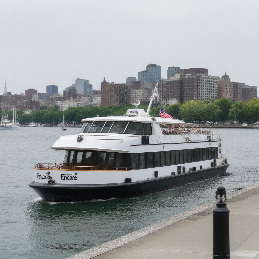 Click to view larger image AI-created image of Encore water shuttle