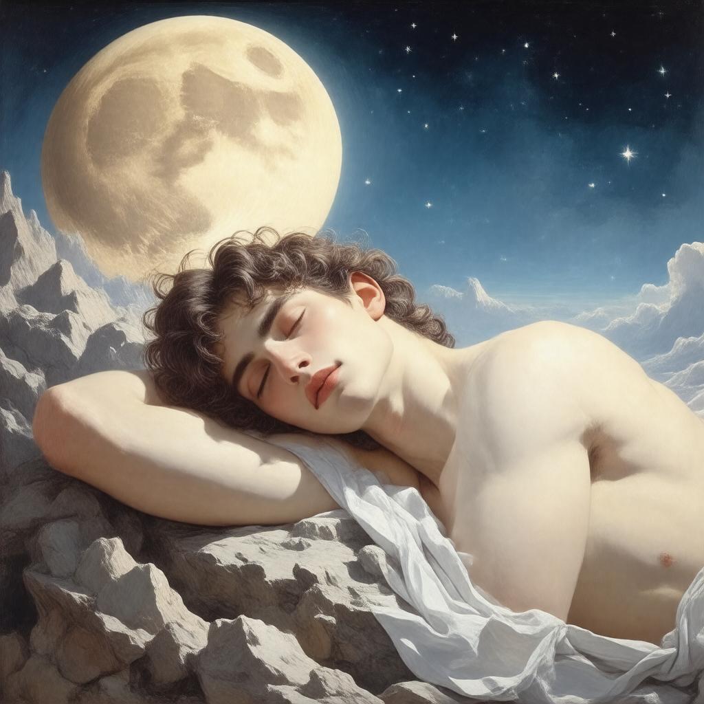 Click to view larger image AI-created image of Endymion