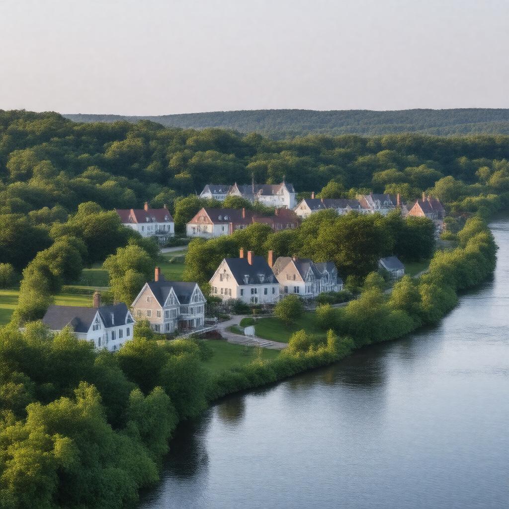 AI-created image of Enfield, Connecticut