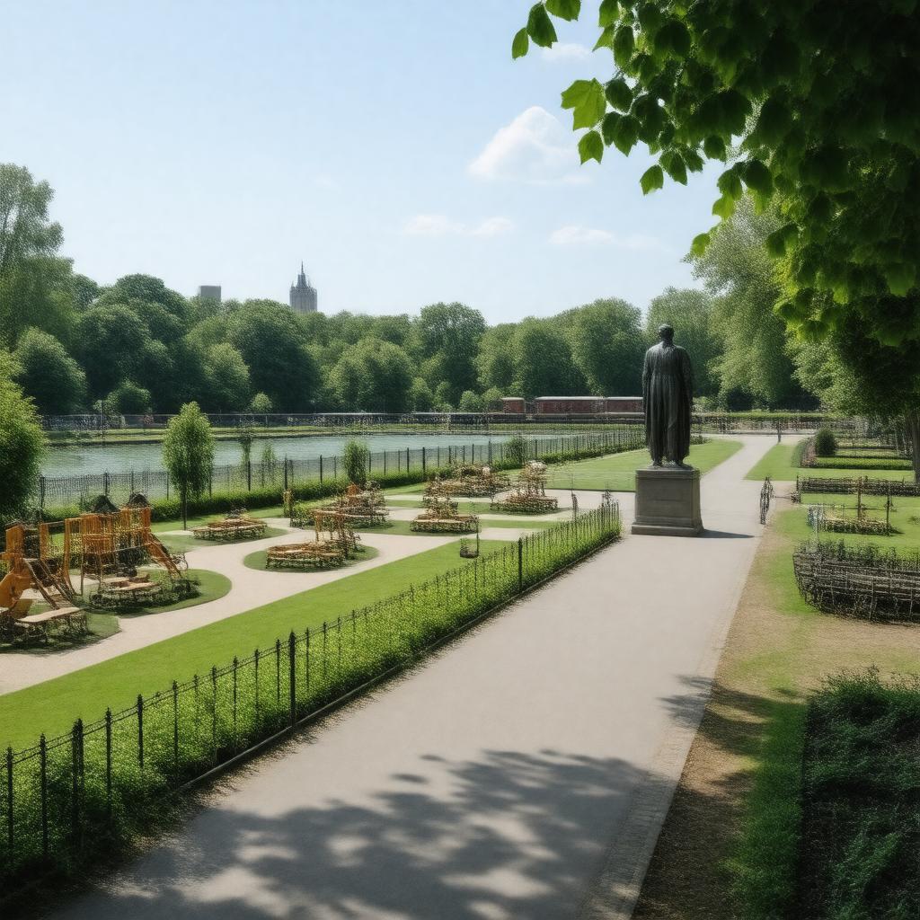 AI-created image of Enfield Town Park