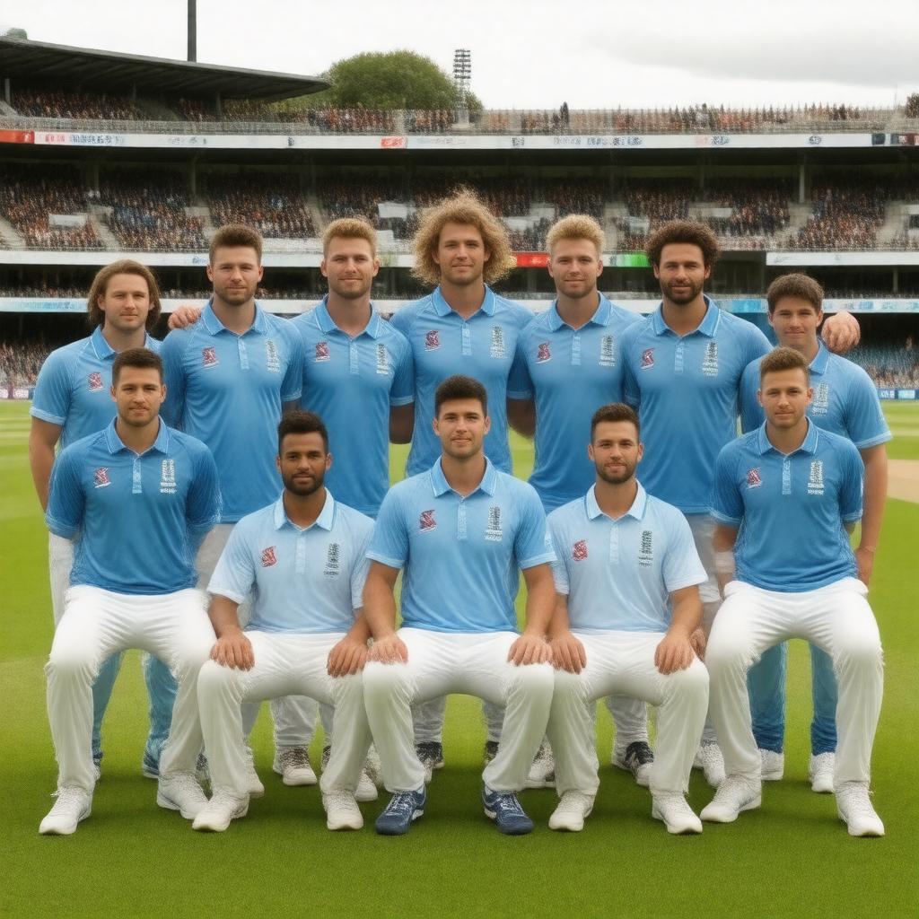 AI-created image of England cricket team