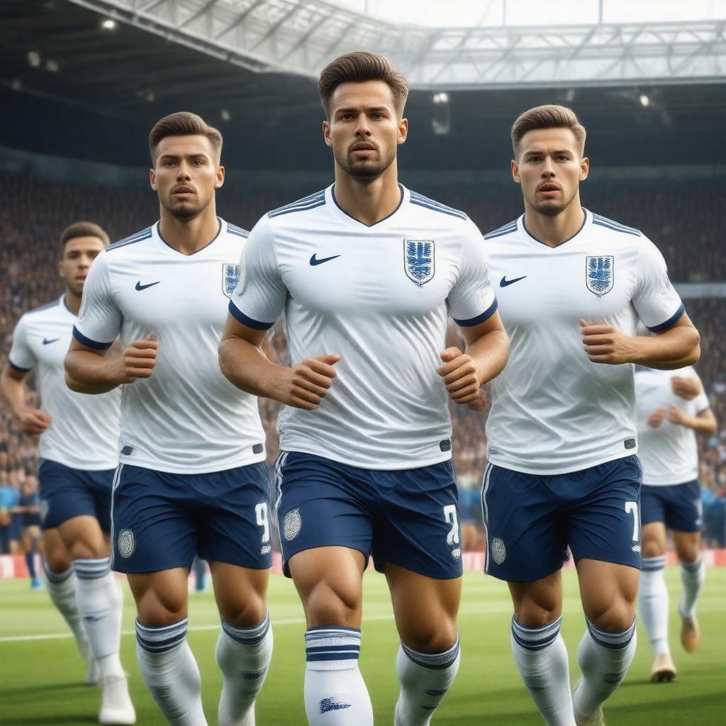 AI-created image of England national football team