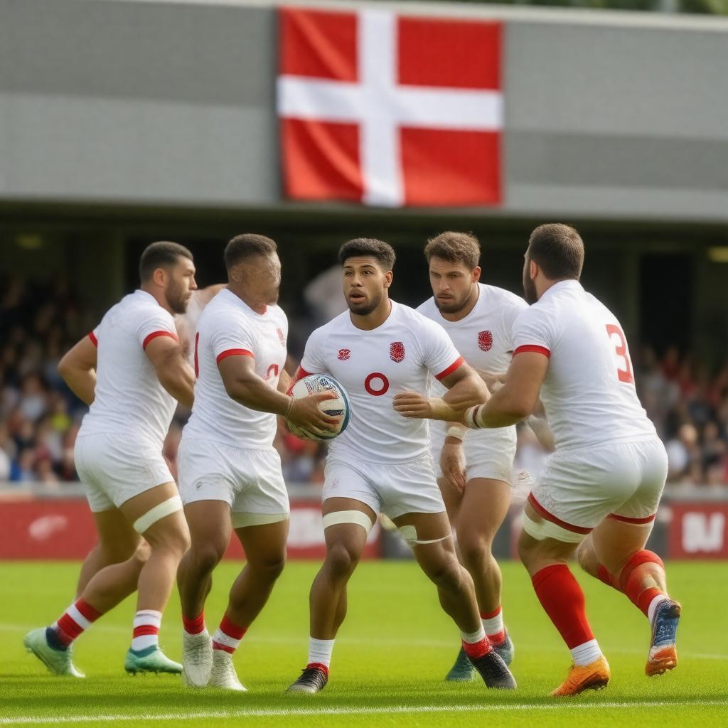 AI-created image of England national rugby sevens team