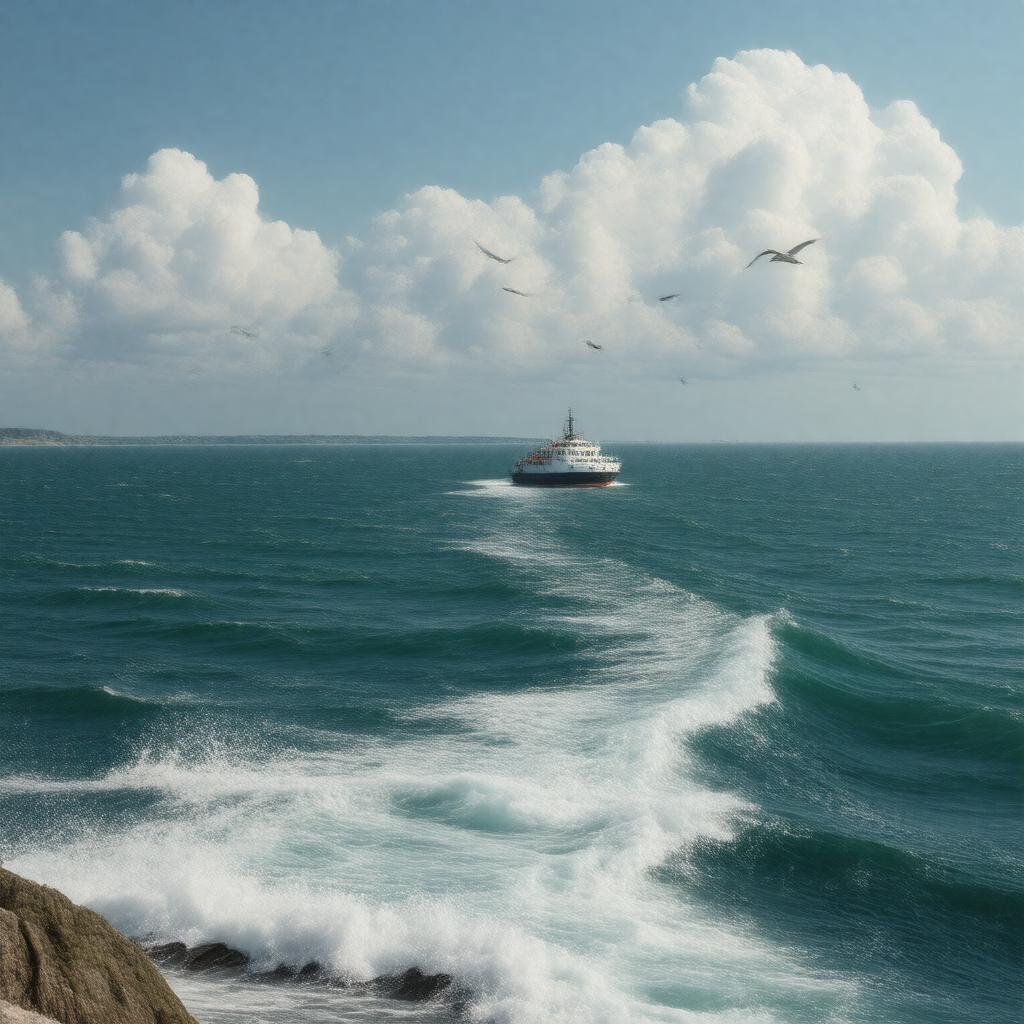 AI-created image of English Channel
