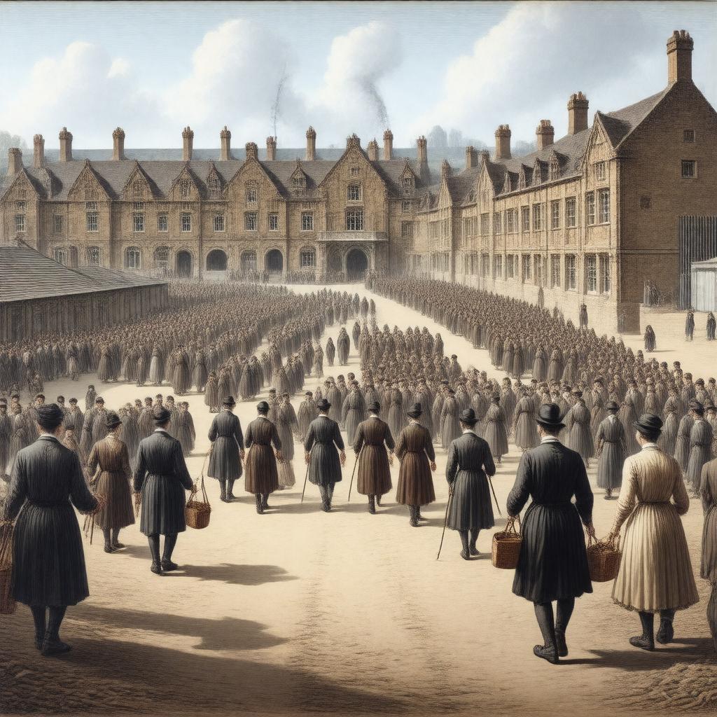 Click to view larger image AI-created image of English Poor Law Policy