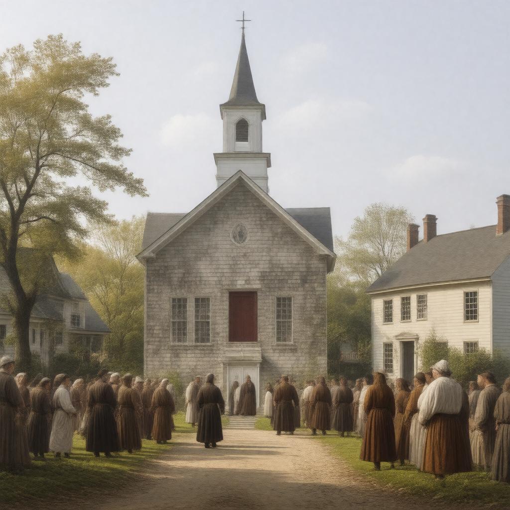 AI-created image of English Puritans