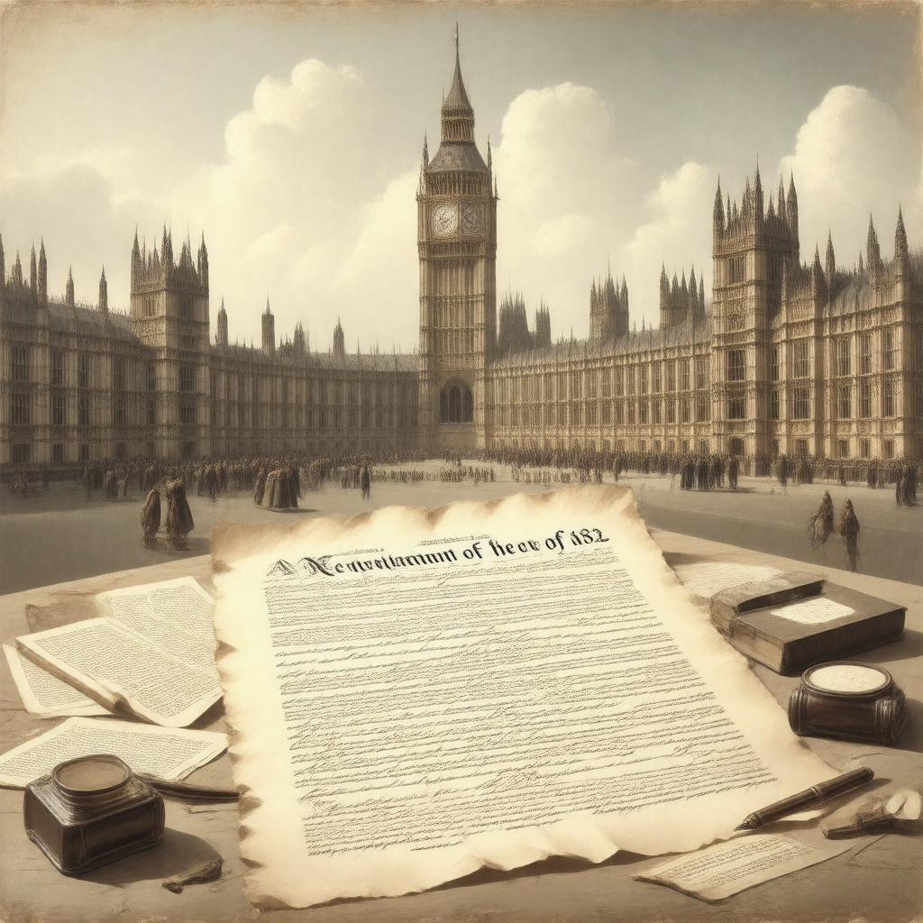 AI-created image of English Reform Act of 1832
