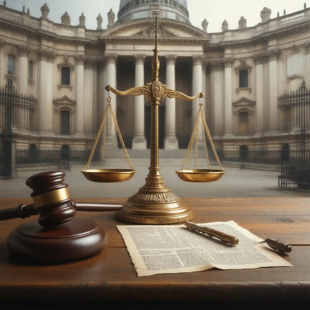 AI-created image of English law
