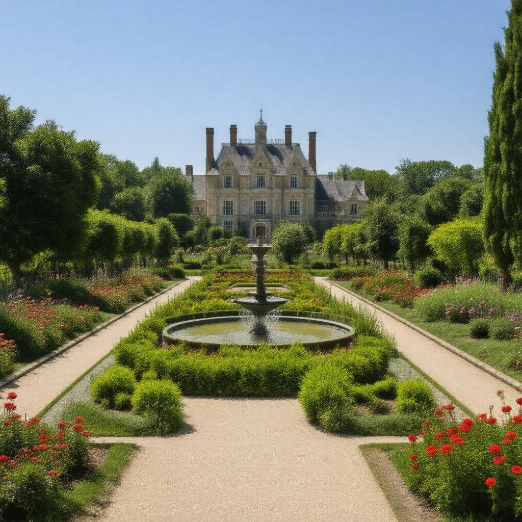 AI-created image of Enid A. Haupt Garden