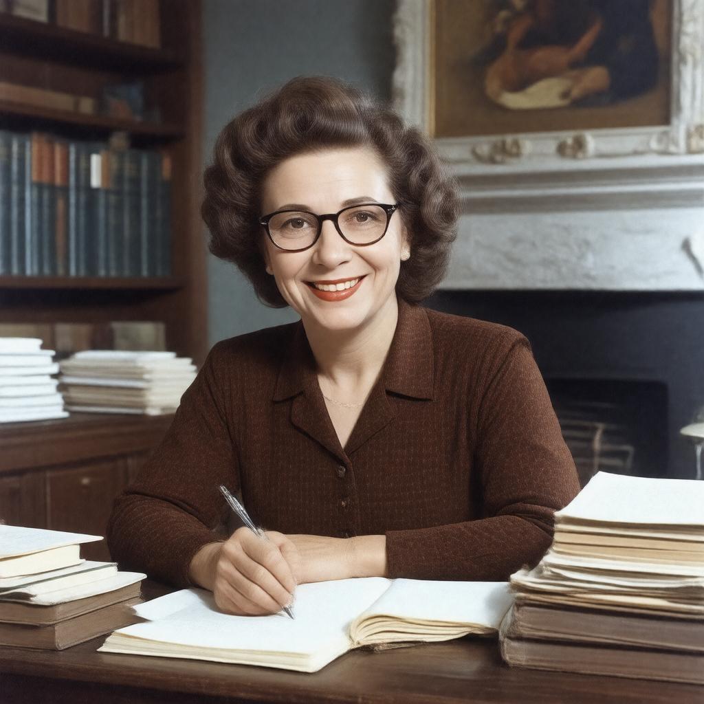 AI-created image of Enid Blyton