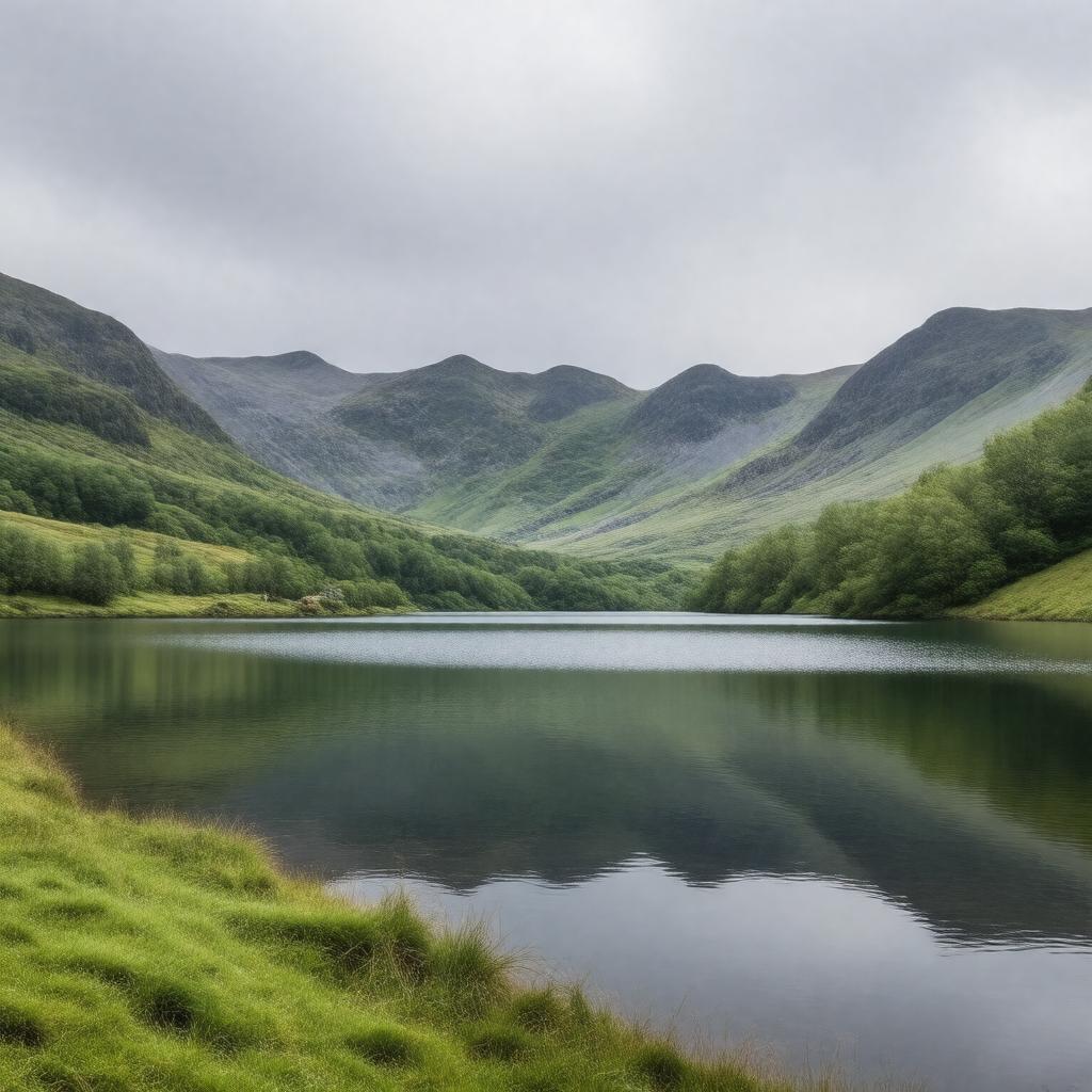 Click to view larger image AI-created image of Ennerdale Water