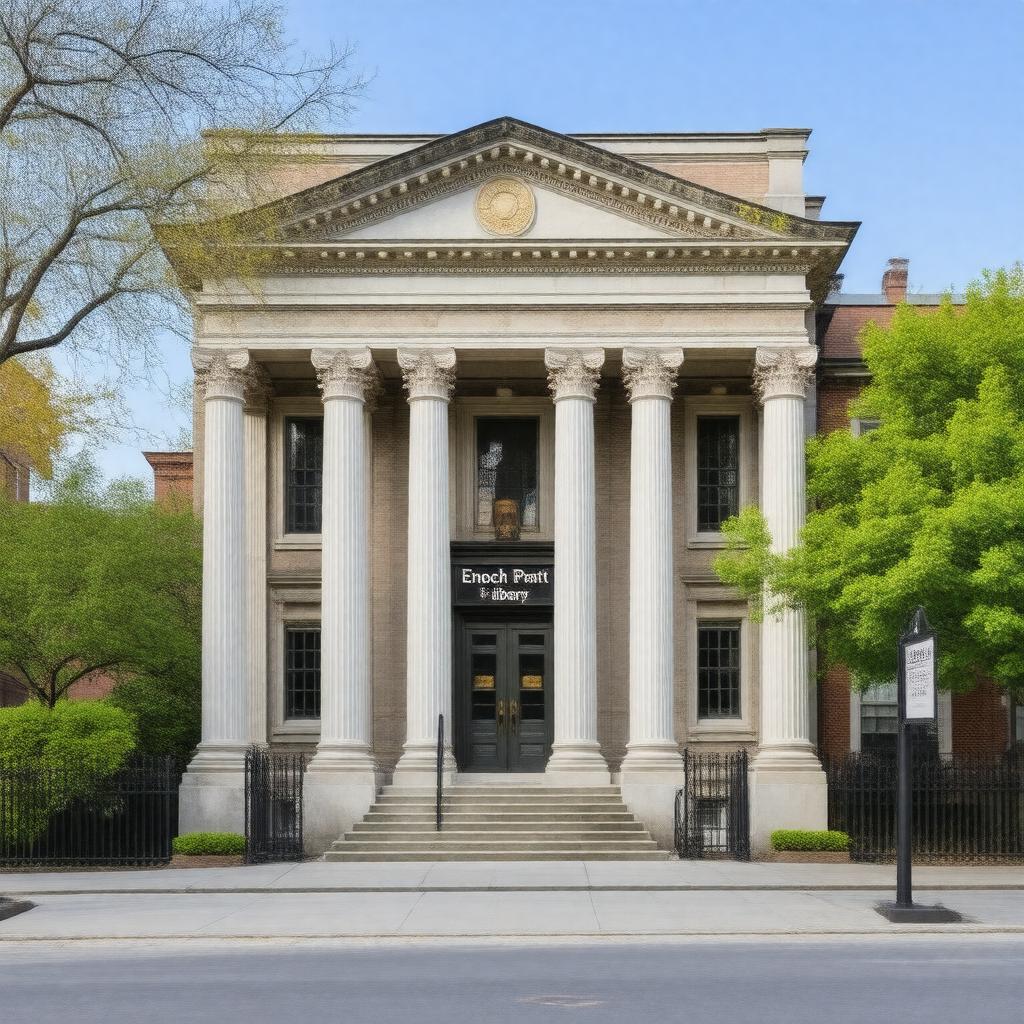 AI-created image of Enoch Pratt Free Library