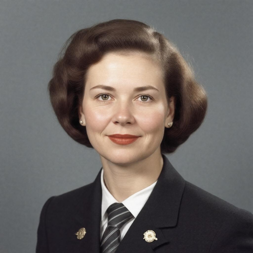 Click to view larger image AI-created image of Enola Gay Tibbets