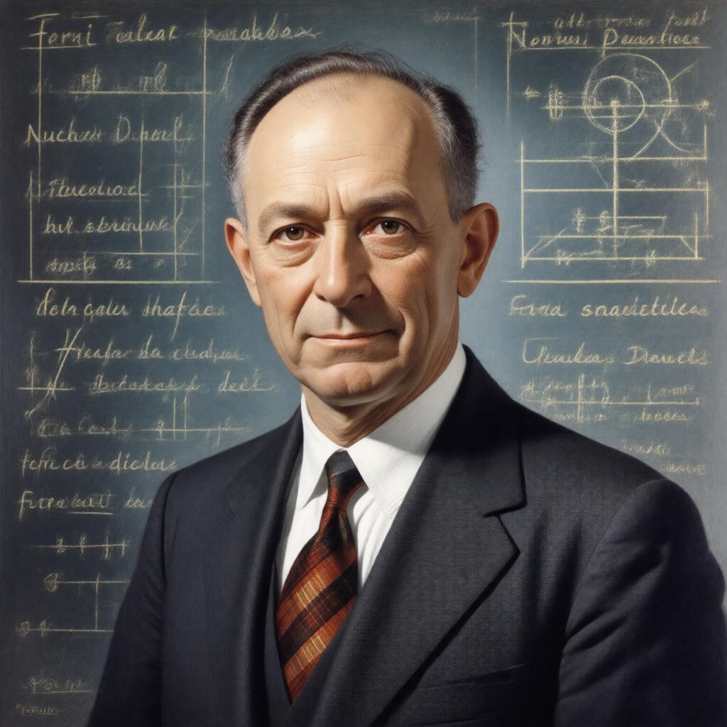 AI-created image of Enrico Fermi