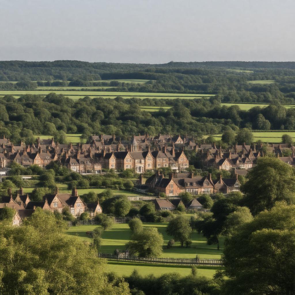 AI-created image of Epsom, Surrey, England