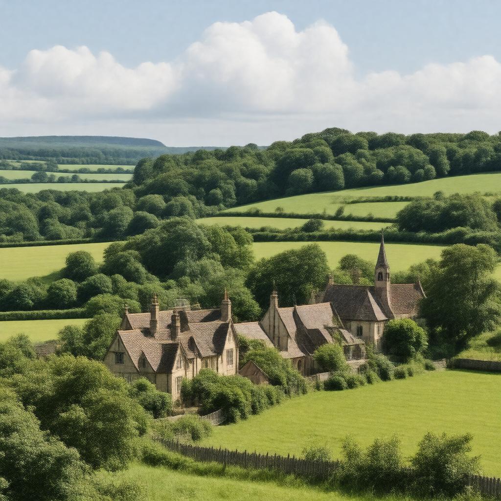 AI-created image of Epworth, Lincolnshire, England