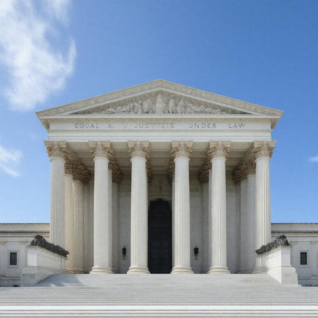 Click to view larger image AI-created image of Equal Justice Under Law