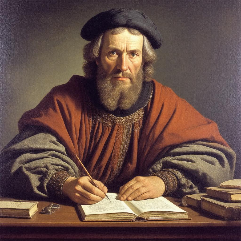 AI-created image of Erasmus of Rotterdam