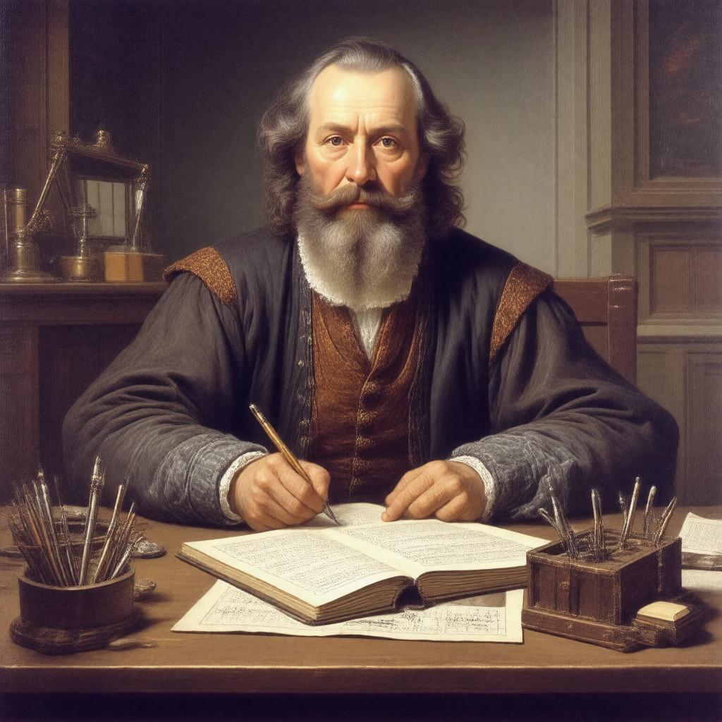 AI-created image of Erhard Weigel