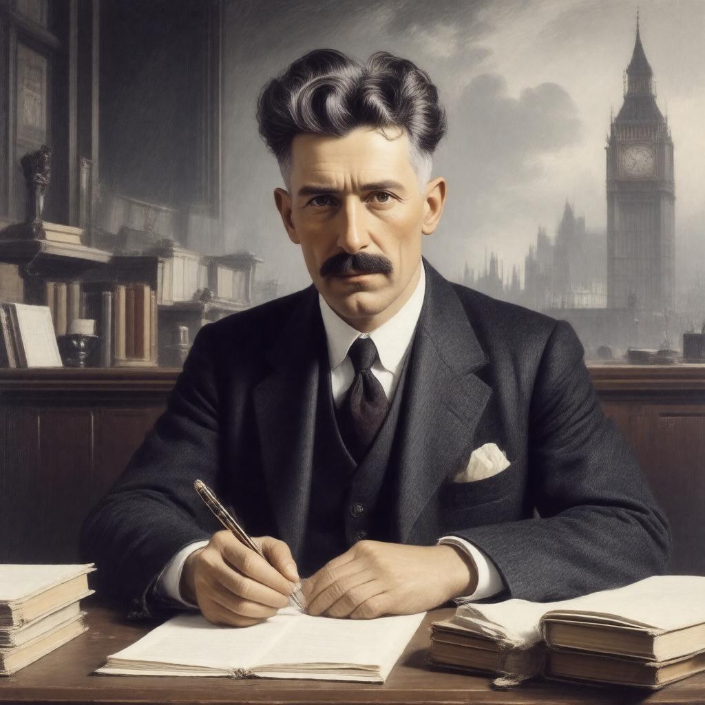 AI-created image of Eric Arthur Blair