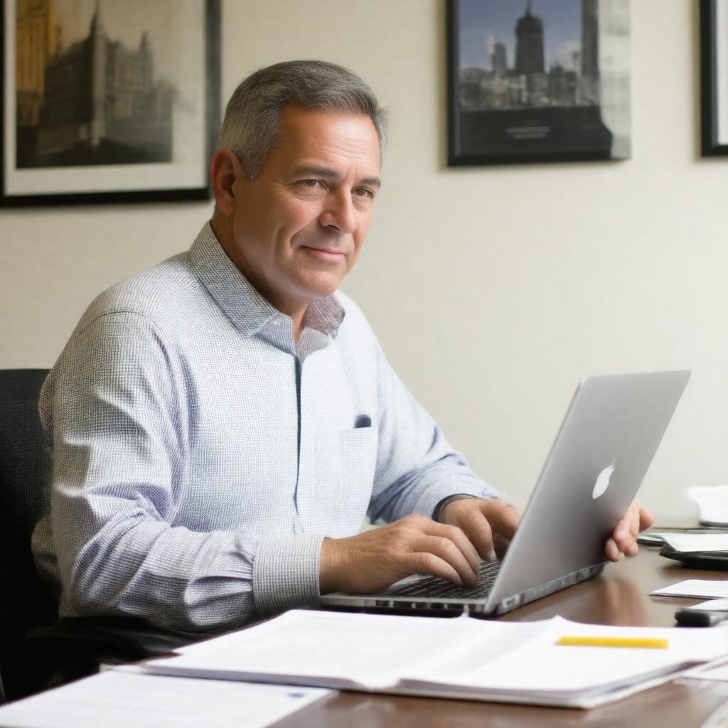 AI-created image of Eric Zorn