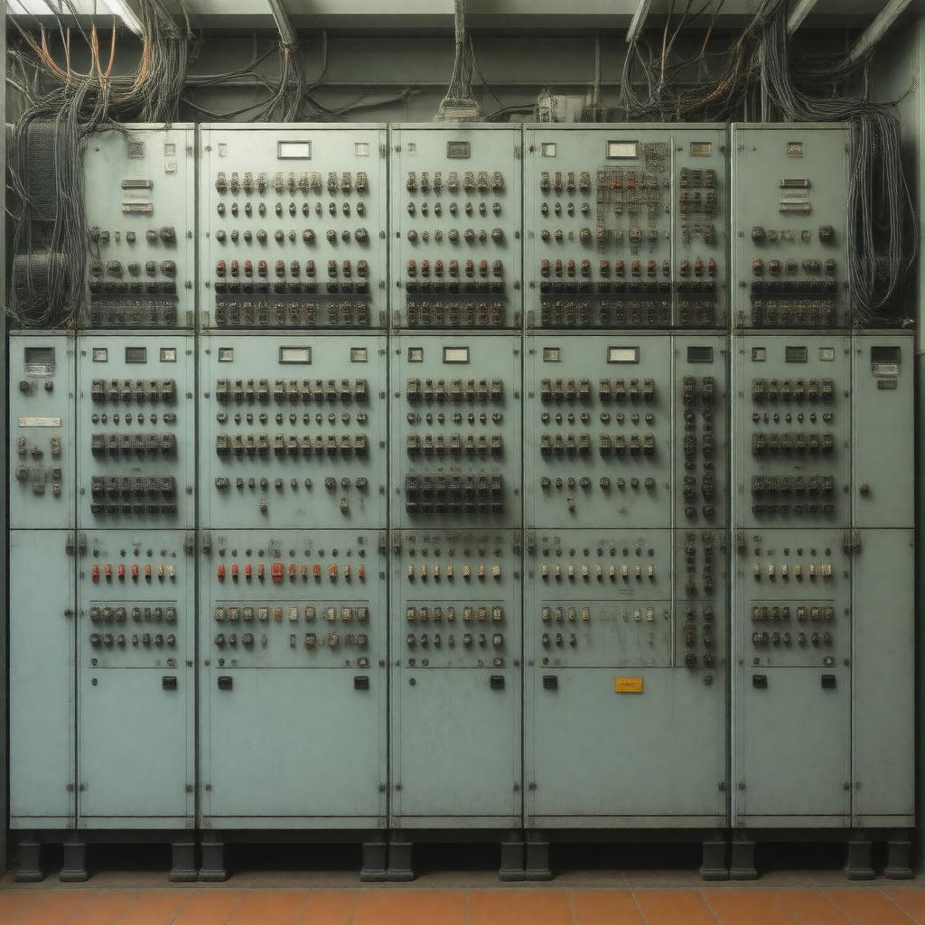 Click to view larger image AI-created image of Ericsson telephone exchange