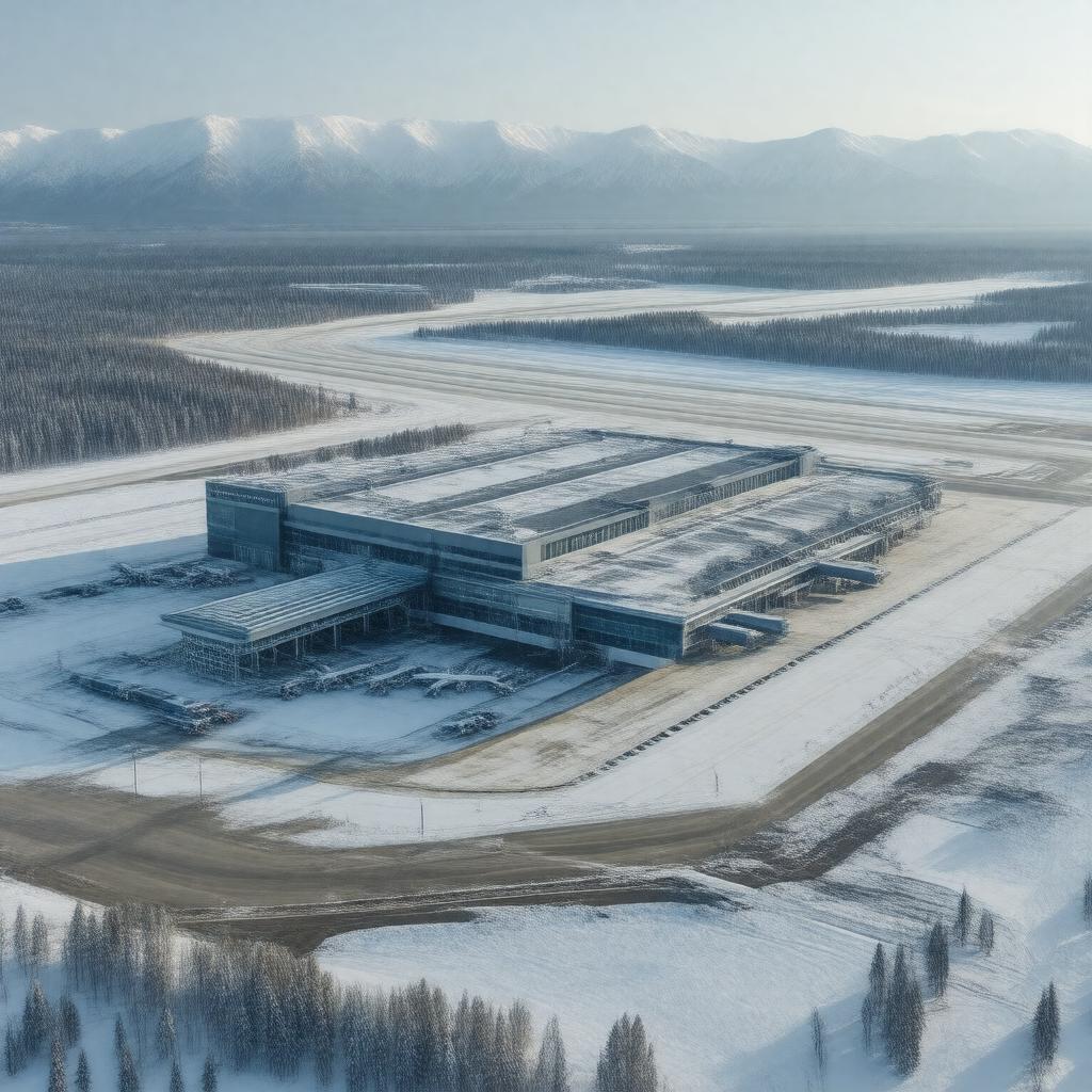 AI-created image of Erik Nielsen Whitehorse International Airport