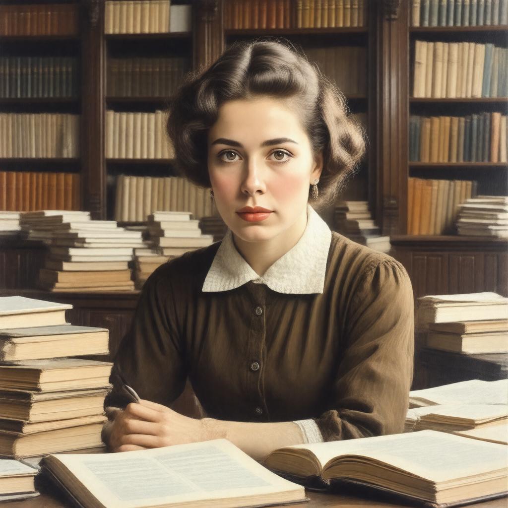 AI-created image of Erika Mann