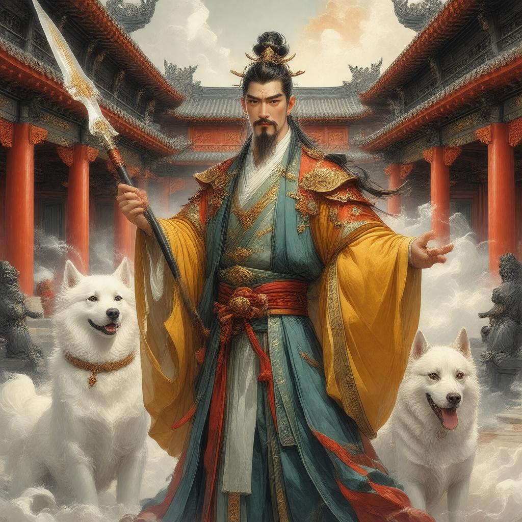 AI-created image of Erlang Shen