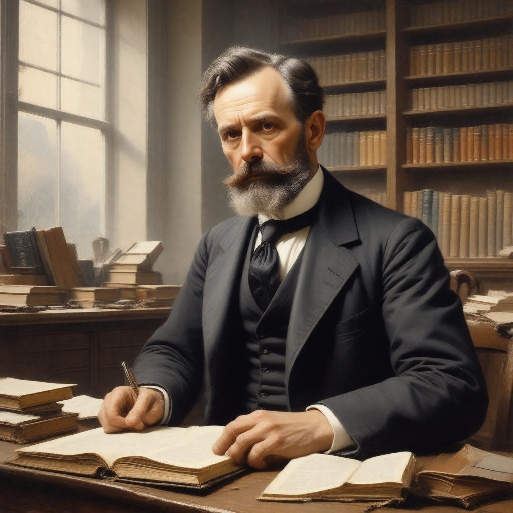 AI-created image of Ernest Belfort Bax