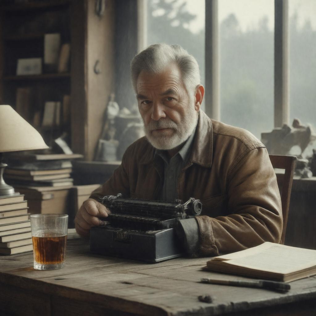 AI-created image of Ernest Miller Hemingway