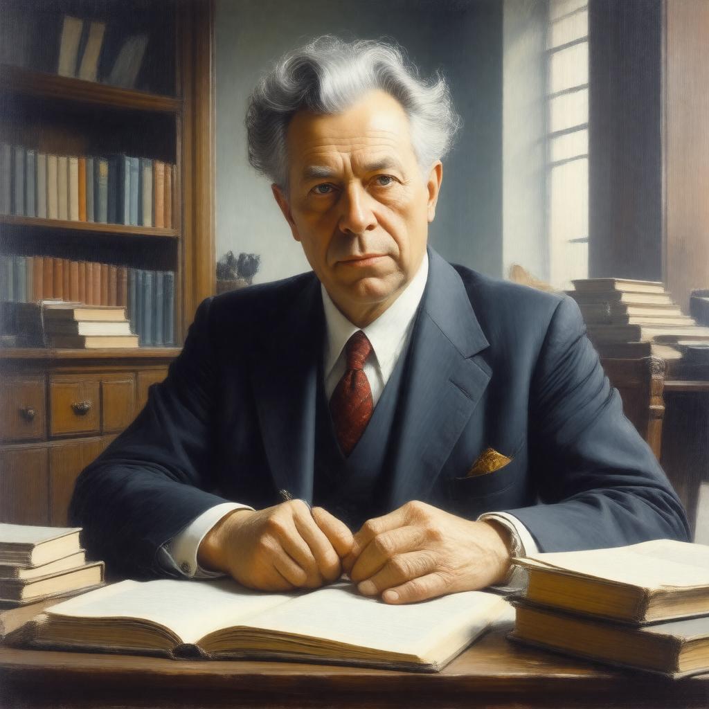 AI-created image of Ernst Cassirer