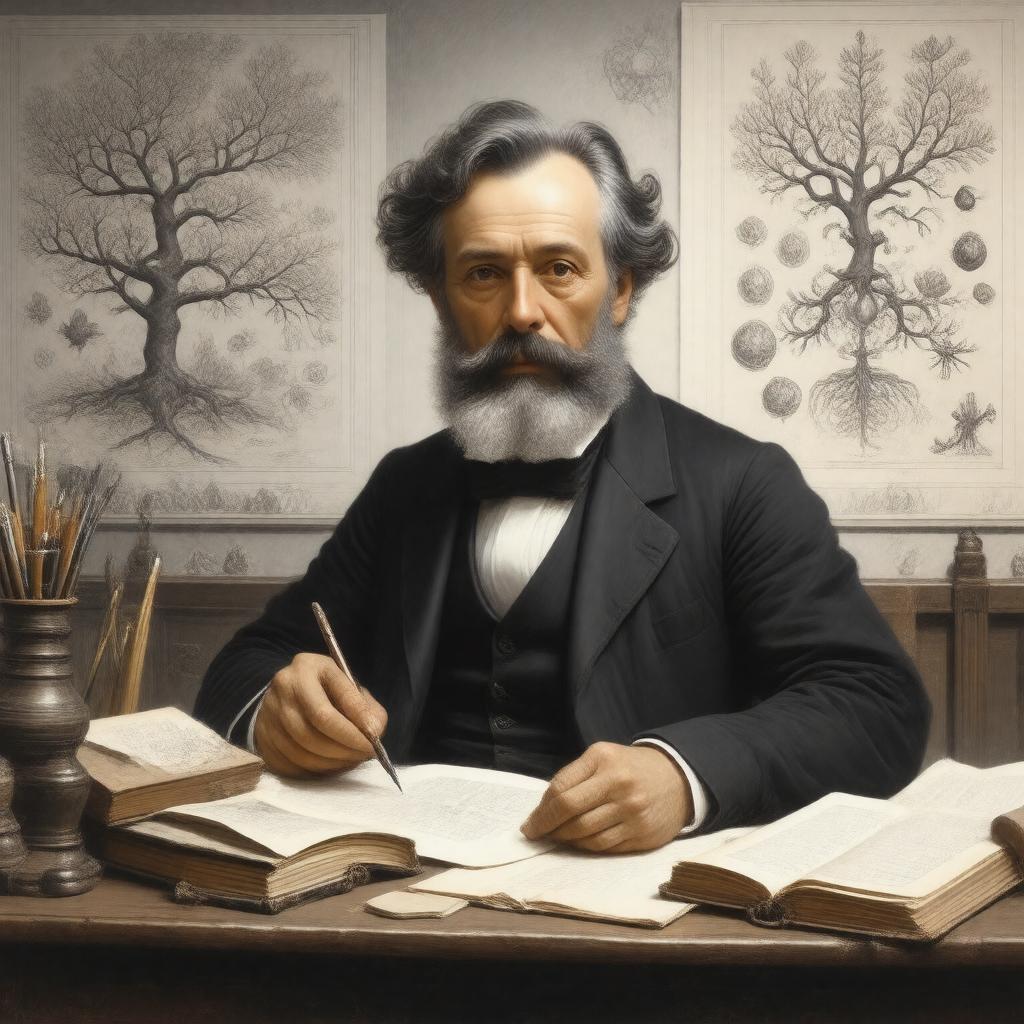 AI-created image of Ernst Haeckel