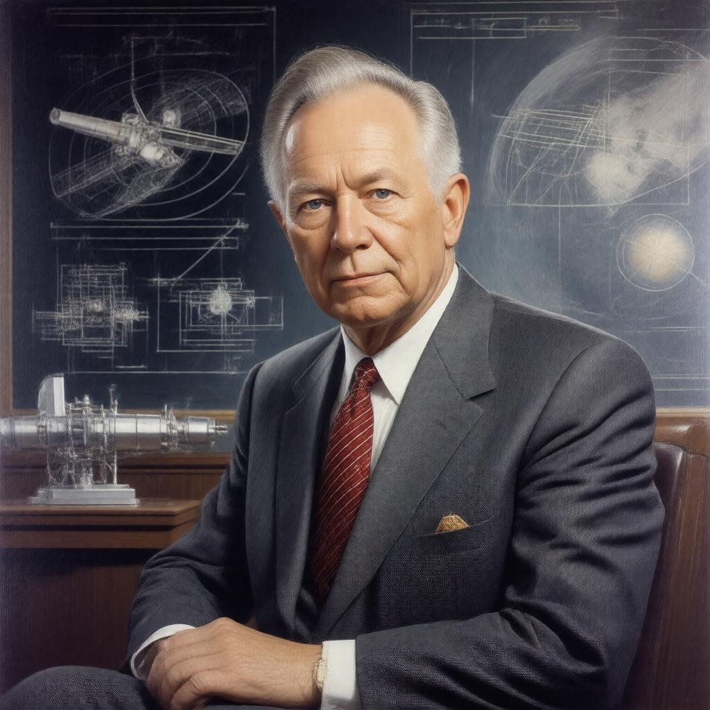 AI-created image of Ernst Stuhlinger