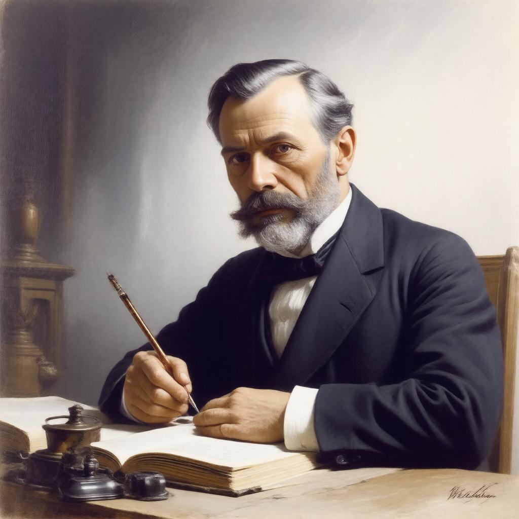 AI-created image of Ernst Wiechert