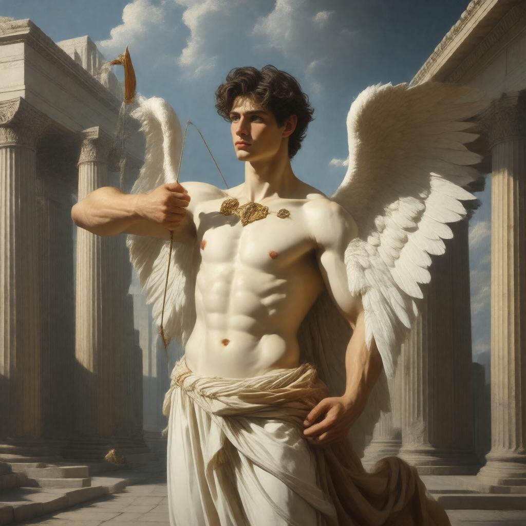 Click to view larger image AI-created image of Eros (Anteros)