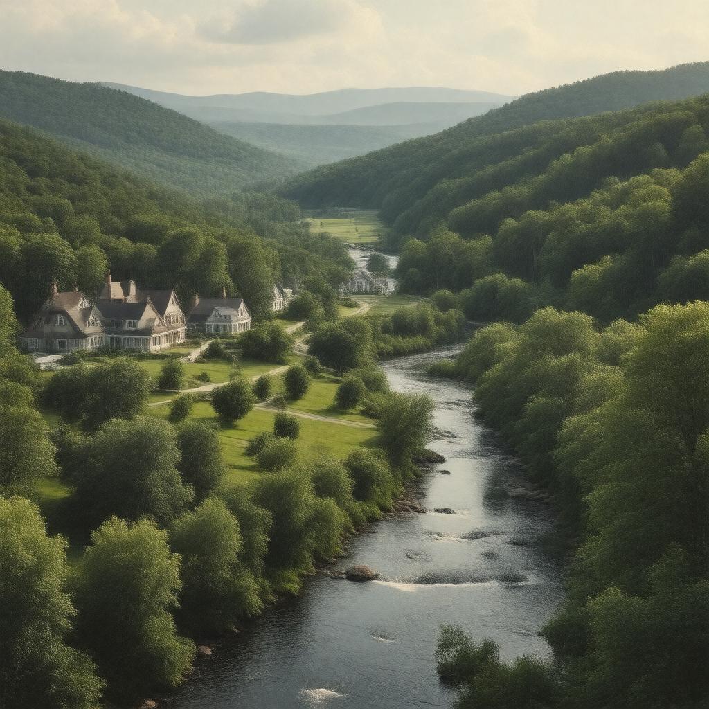 AI-created image of Erving, Massachusetts