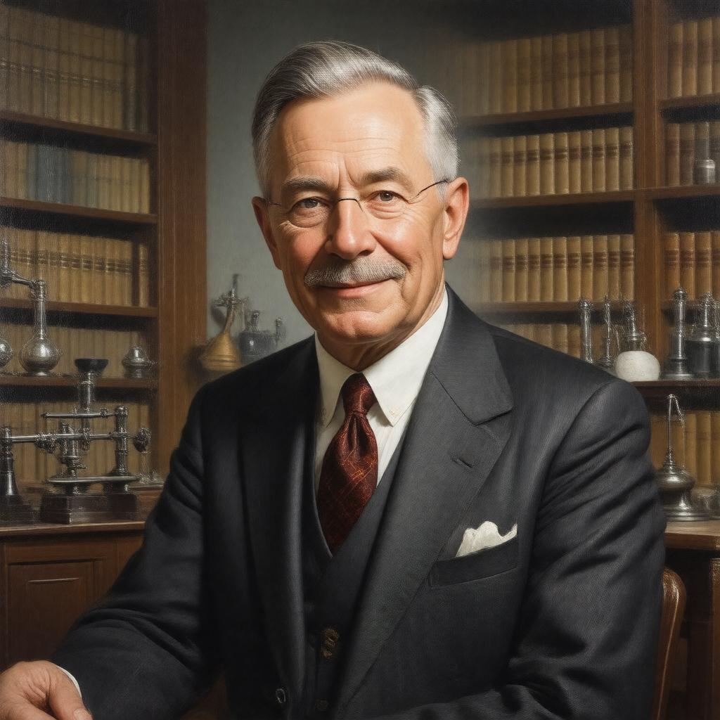 AI-created image of Erwin Chargaff