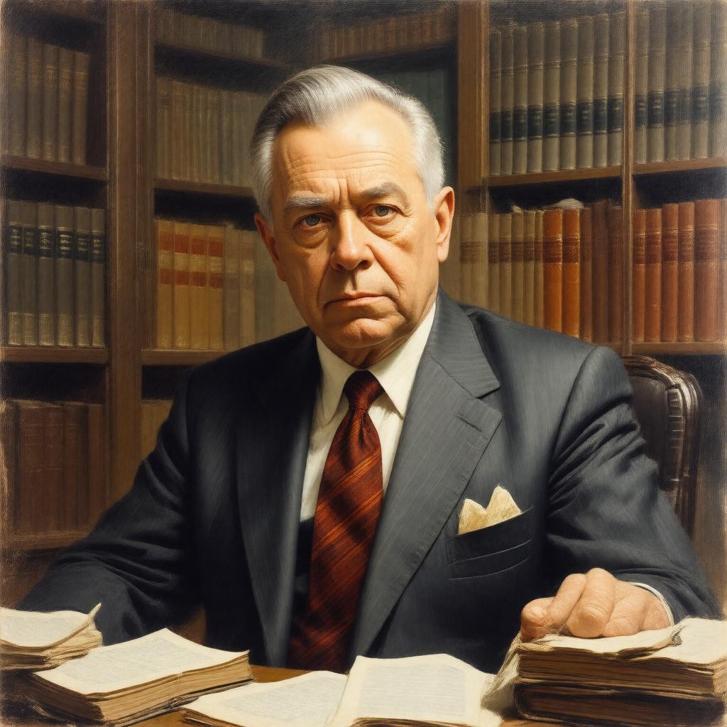 AI-created image of Erwin Panofsky