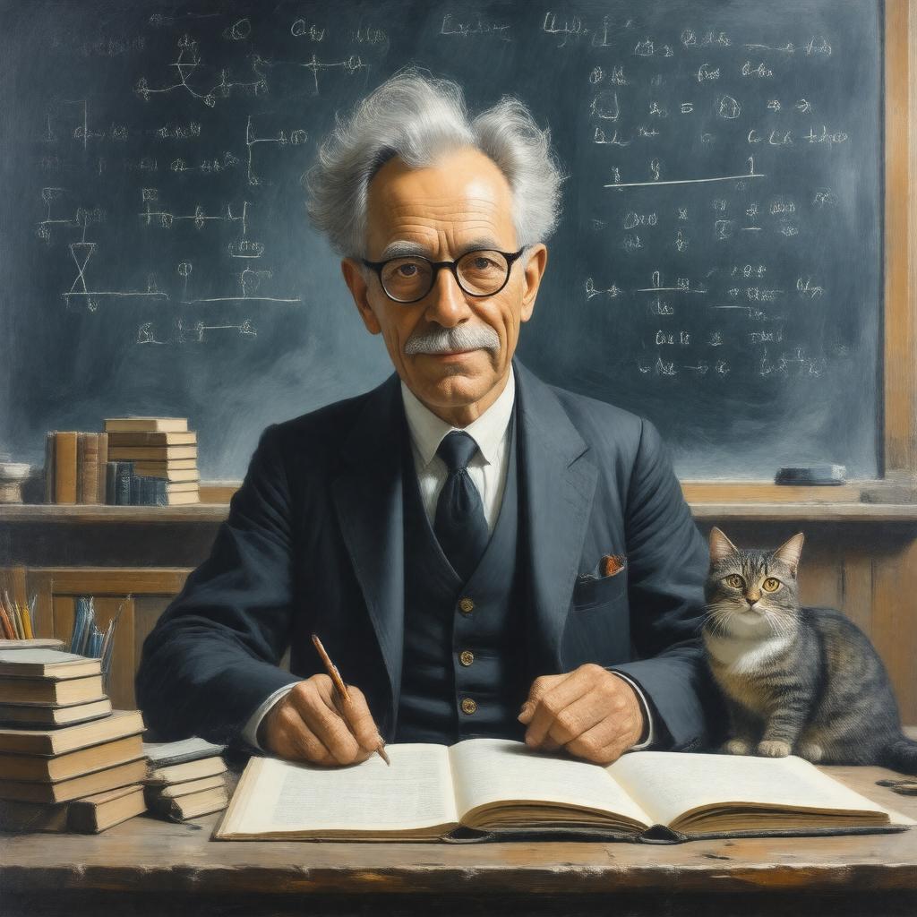 AI-created image of Erwin Schrödinger