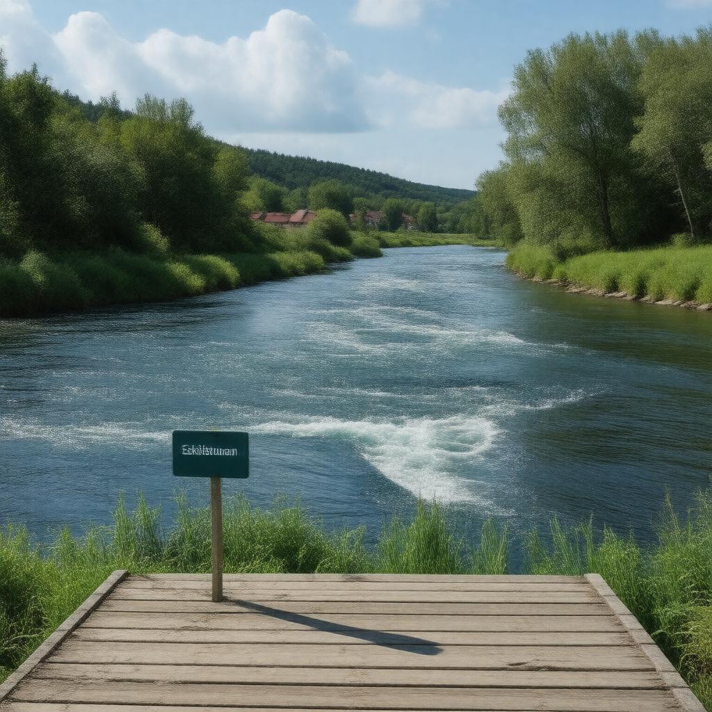 AI-created image of Eskilstunaån