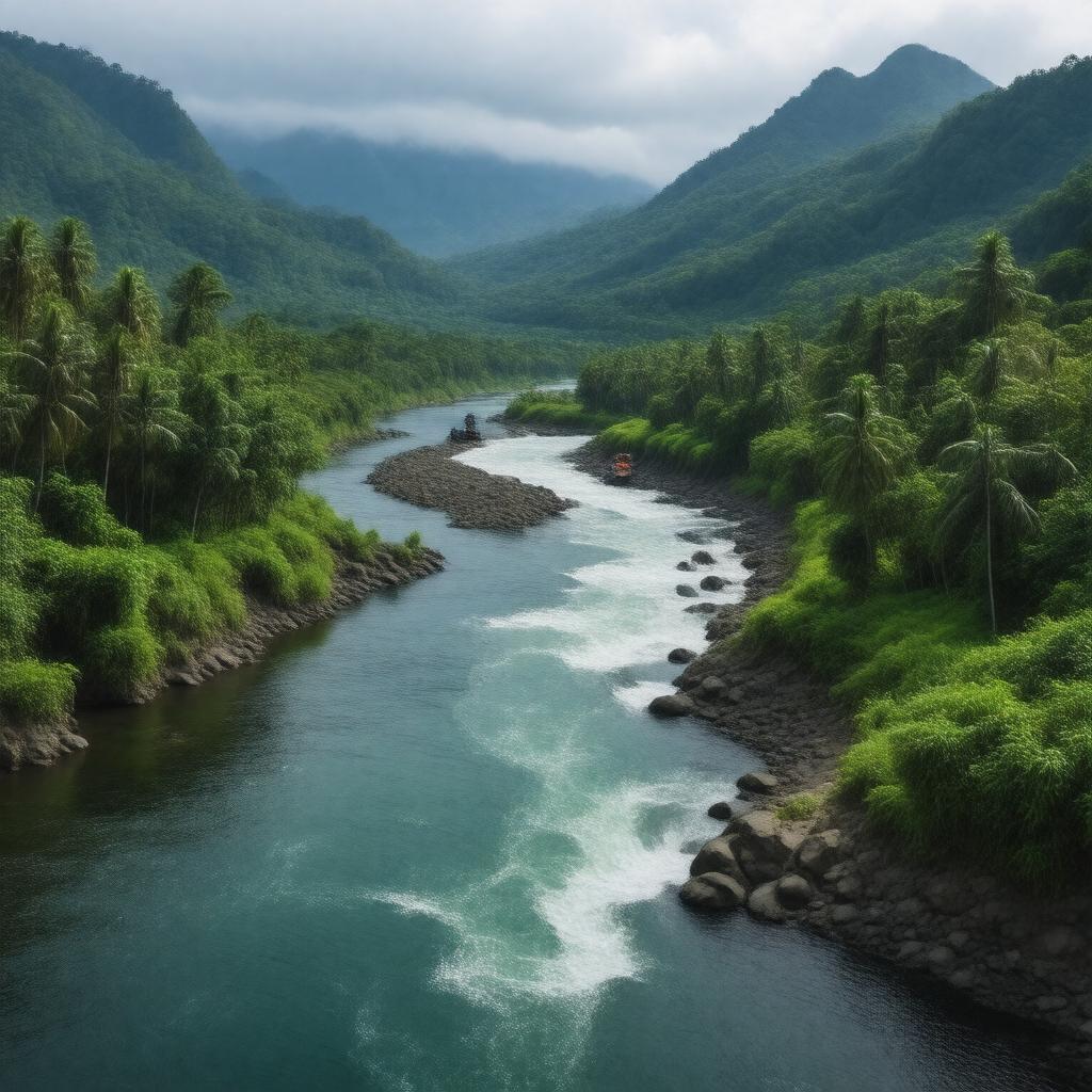 AI-created image of Esmeraldas River