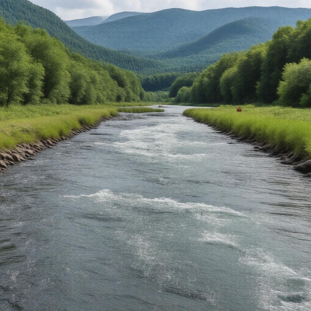 AI-created image of Esopus Creek