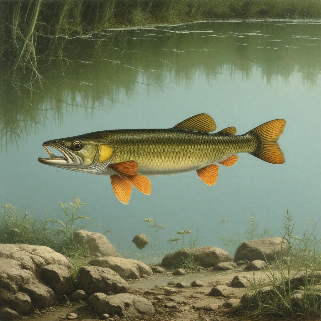 AI-created image of Esox americanus