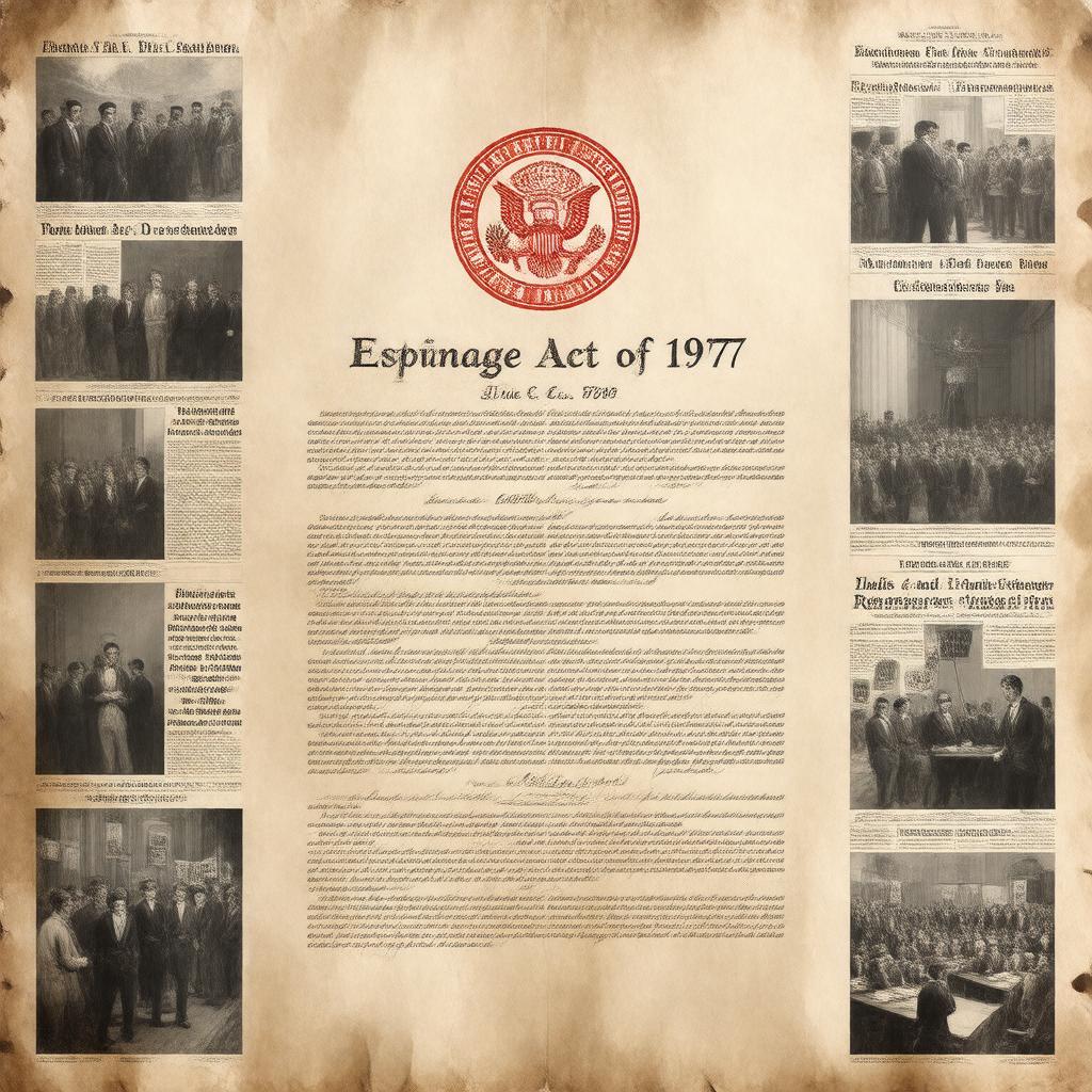 AI-created image of Espionage Act of 1917