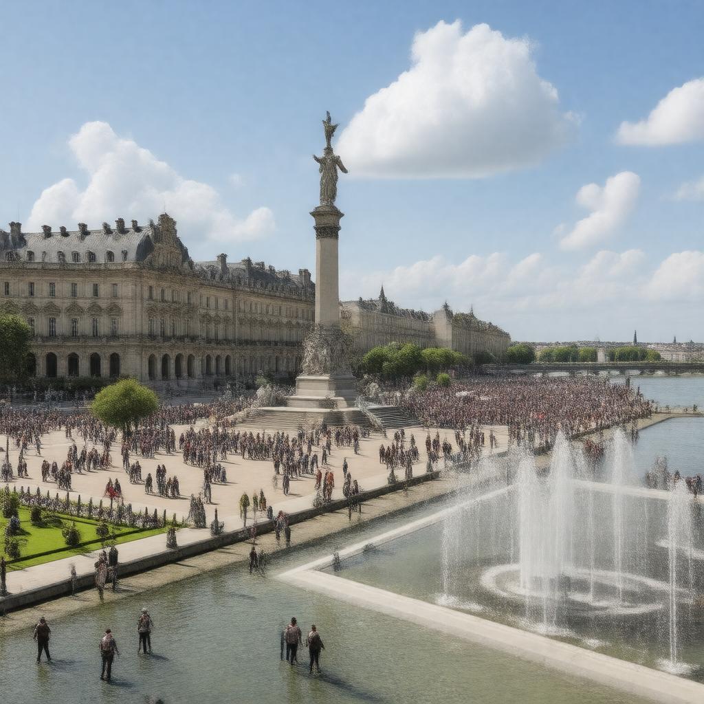 AI-created image of Esplanade des Quinconces